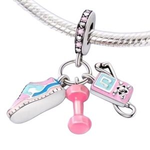 Sneaker Weight MP3 Player Workout Fitness Charm Pandora Style